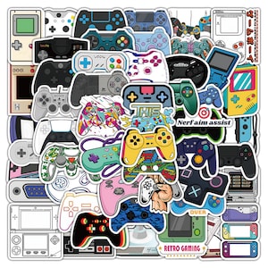 50 Stück Cartoon Style Gamepad Game Console Joystick Pad Stickerbomb Aufkleber Gaming Style