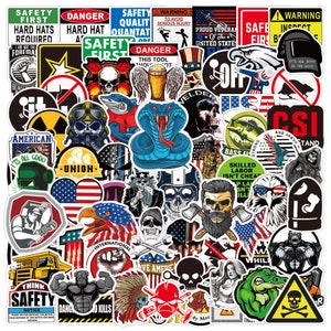 100 Stück Männer Garage Werkstatt Toolbox Real Men Sticker Style Aufkleber SET