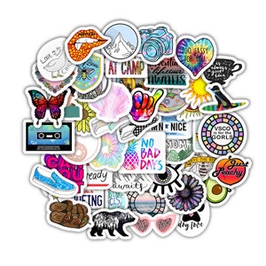 50 Stück Sticker Set Aufkleber Mix Mini Stickerbomb Aufkleber Mix