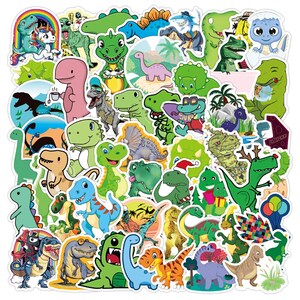 Pacote de 50 adesivos fofos e fofos de Dino/Crianças estilo dinossauro para fãs de Dino =)