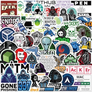 50 Stück  Trendy Creative cool programmer Java network dark web programming sticker Hacker Style Progamierer Style Stickerbomb Aufkleber