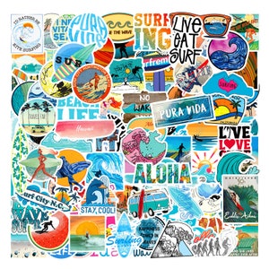 Livro Especial Stickerbomb - 100 peças adesivos Verão/Surf/Férias/Sol Praia e Mar =)