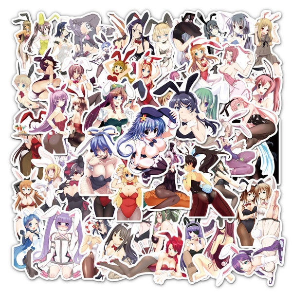 60 Stück Sexy Anime Bunny Stickerbomb Aufkleber  sexy Stickerbomb Mix Anime Style