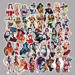 50 Stück Sexy Cartoon Style Stickerbomb Aufkleber Mix, Comic Cartoon Sexy Style Stickerbomb Aufkleber