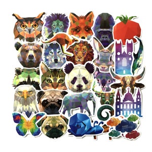 Pack de 35 pegatinas Stickerbomb estilo animal
