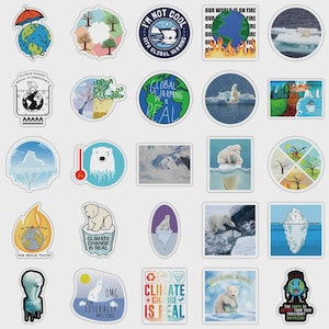 50 pieces climate change / global warming / climate peace peace / climate / climate change sticker bomb sticker set climate