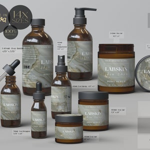 Editable Body Product Labels CANVA, DIY Cosmetic Labels, Editable Cosmetic Labels, Label, Cosmetic Label Printable, Custom Skin Care Labels