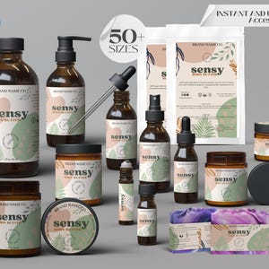 Editable Body Product Labels CANVA, DIY Cosmetic Labels, Editable Template, Cosmetic Label Printable, Custom Templates
