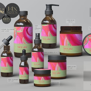 Skin Care Product Label Template,Skincare DIY Logo,Editable Skincare Product Labels,Product Packaging,Hair Oil Label,Label for Bottles