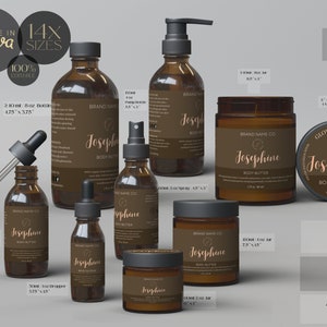 Editable Body Product Labels CANVA, DIY Cosmetic Labels, Editable Cosmetic Labels, Label, Cosmetic Label Printable, Custom Skin Care Labels
