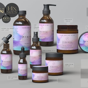 Editable COSMETIC Labels, Editable Body Product Labels, DIY Cosmetic Labels, CANVA Label, Cosmetic Label Printable