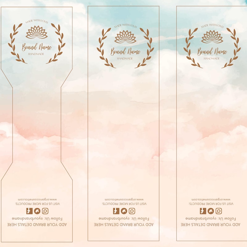 Label Template Hair Sets - Etsy