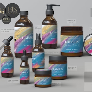 Editable Body Product Labels CANVA, DIY Cosmetic Labels, Editable Cosmetic Labels, Label, Cosmetic Label Printable, Custom Skin Care Labels