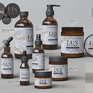 Editable Body Product Labels CANVA, DIY Cosmetic Labels, Editable Cosmetic Labels, Label, Cosmetic Label Printable, Custom Skin Care Labels