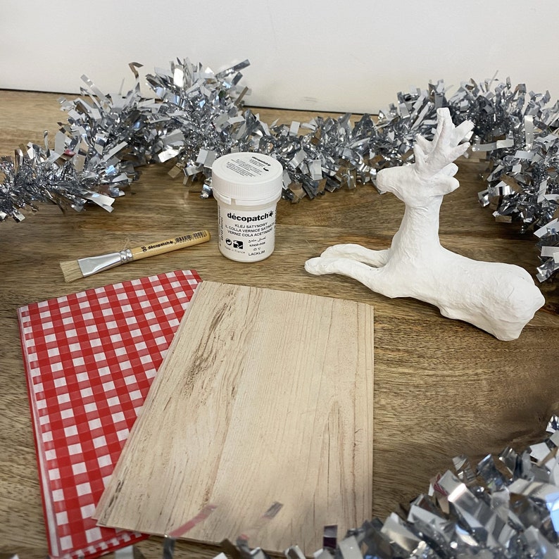 Décopatch Paper Mache Kit Reindeer Model Etsy
