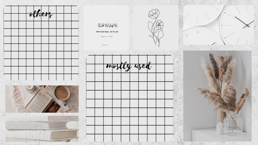Minimalist White Desktop Wallpaper - Etsy