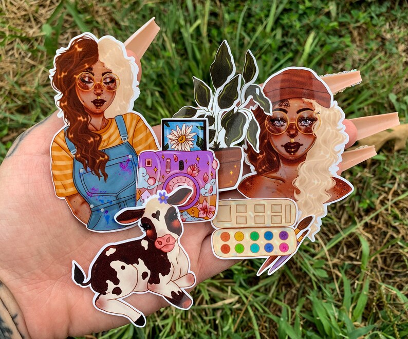 Art Hoe Aesthetic Sticker Pack Etsy