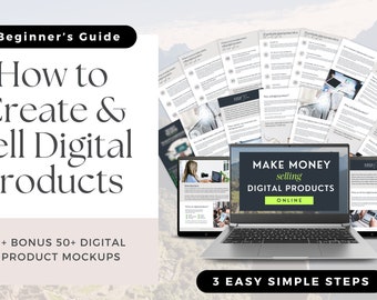 How To Create and Sell Digital Products Guide, Beginners Guide To Selling Digital Products, How To Make Money Online Selling PLR Digital