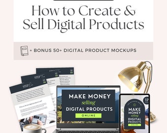 How To Create and Sell Digital Products Guide, Beginners Guide To Selling Digital Products, How To Make Money Online Selling PLR Digital