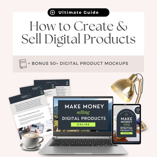 How To Create and Sell Digital Products Guide, Beginners Guide To Selling Digital Products, How To Make Money Online Selling PLR Digital