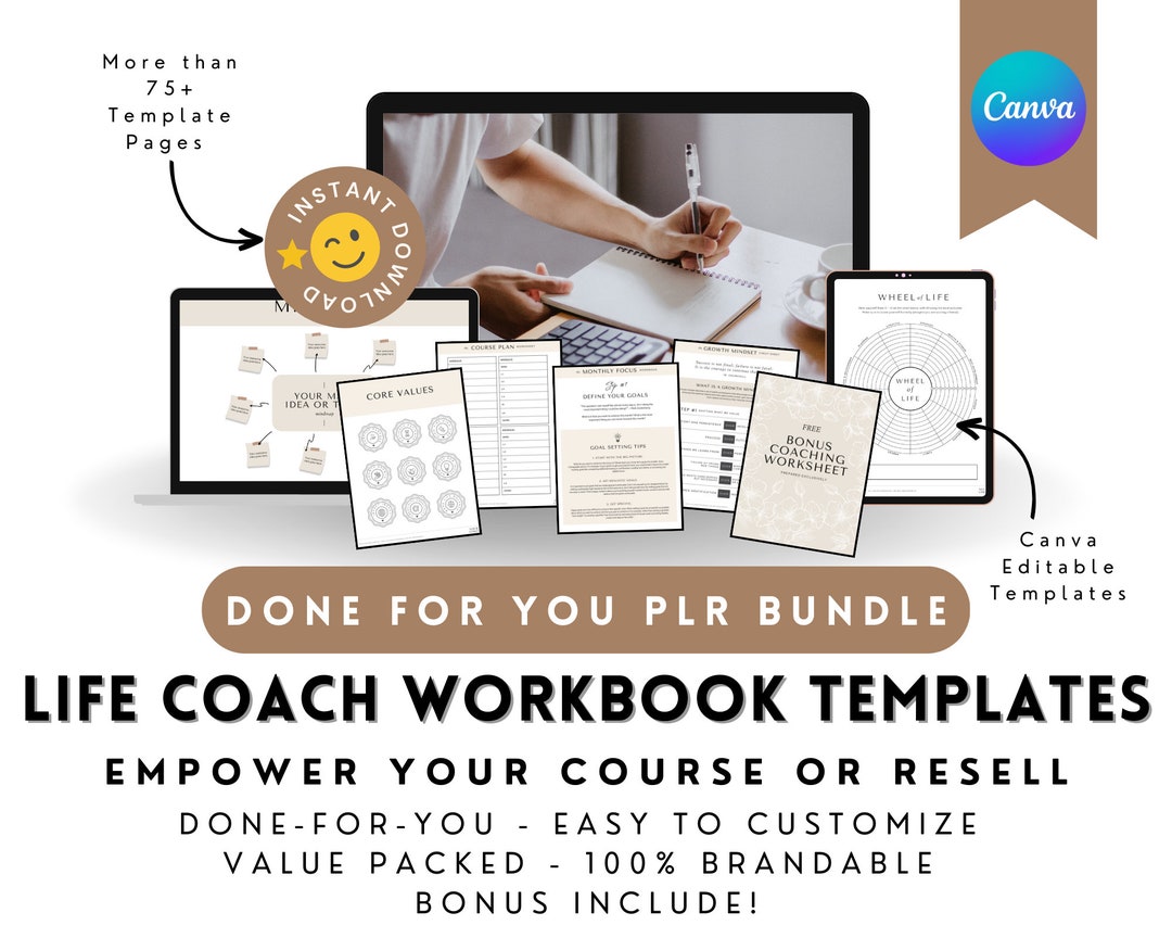 Life Coaching Toolkit Canva Template Canva Template Bundle Etsy