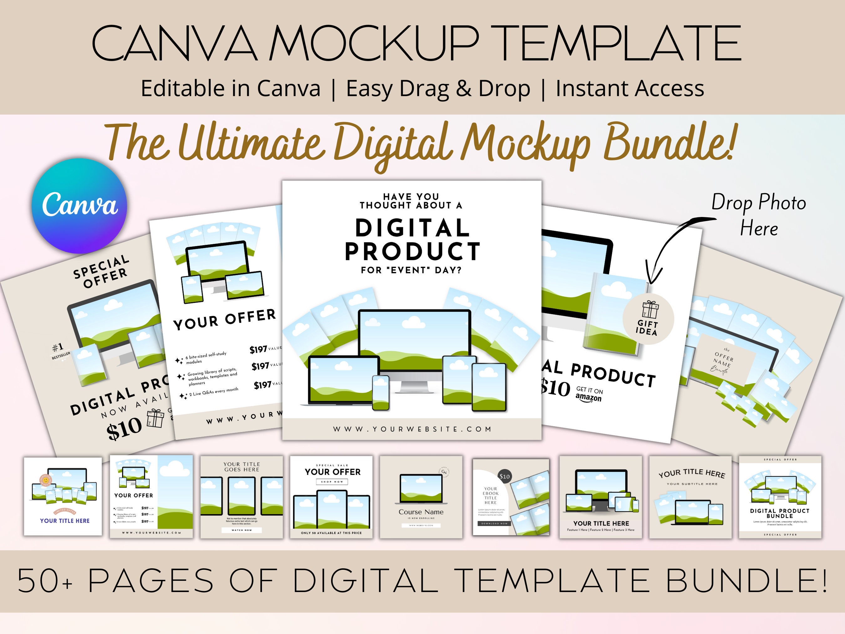 50 Etsy Listing Mockup Digital Templates for Marketing Etsy 50 Etsy Listing Mockup Digital Templates for Marketing Etsy