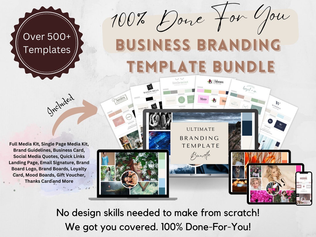 Branding Package Template Logo Kit Business Branding Etsy