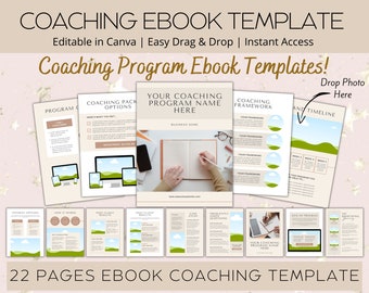 Coaching Ebook Template Editable in Canva