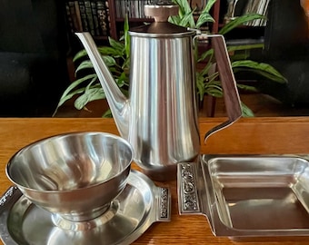 Vintage Set of 3 MCM Serving Pieces From International Decorator (Japan, 1960s)