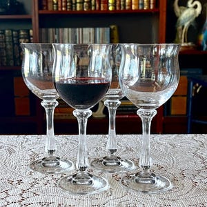 Vintage Mikasa “Ardmore” Crystal Wine Glasses (1982) - Set of 4