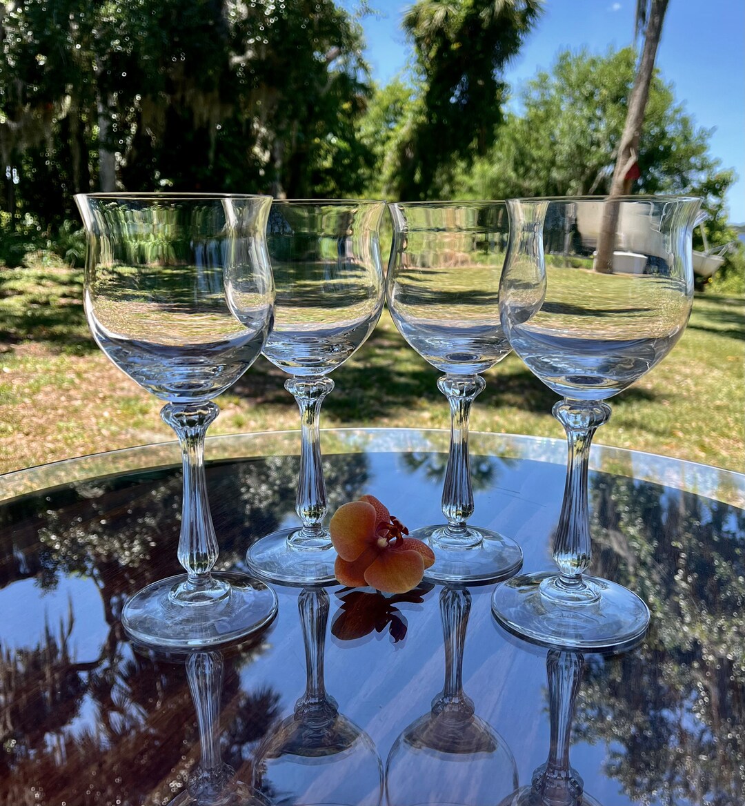 Vintage 1980s Mikasa ardmore Wine Goblets in 2 Sizes Sets of 4 Etsy UK