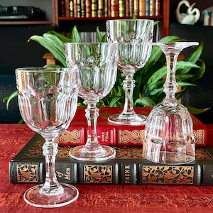 Vintage Italian Claret Glasses - Royal Crystal Rock - Set of 4