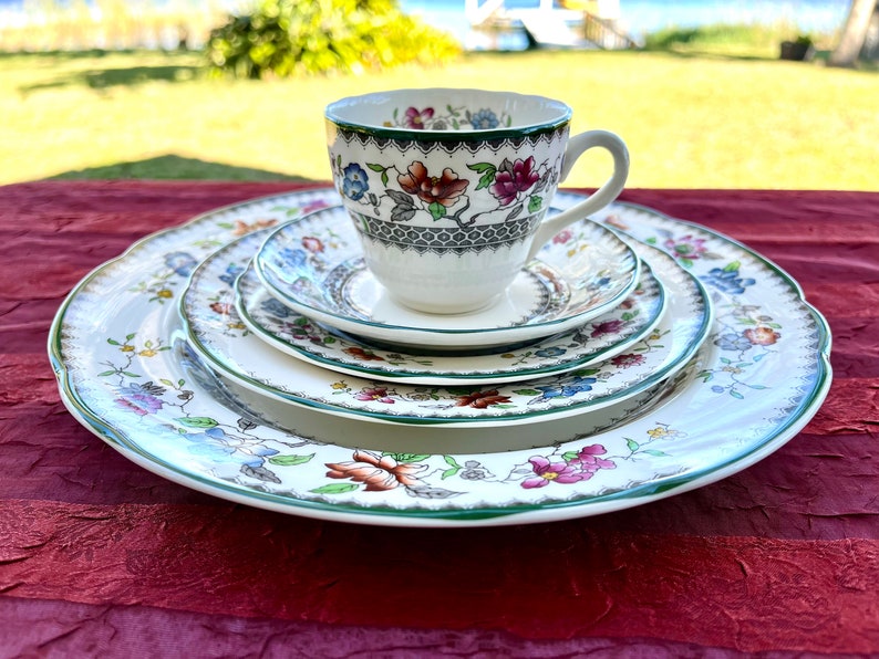 RARE Spode chinese Rose English Dinnerware sold Etsy