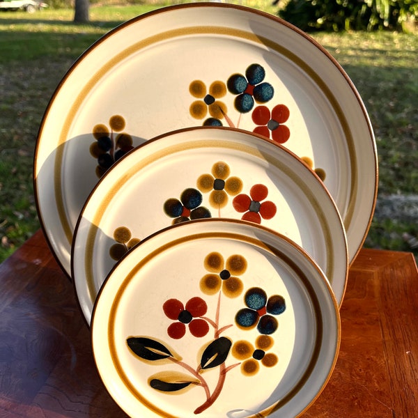 1970s Hand-Painted Noritake “October Fest” Stoneware - By the Piece