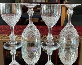 Vintage Cristal D'Arques "Chenonceaux" Wine Glasses - Choose 4 or 6