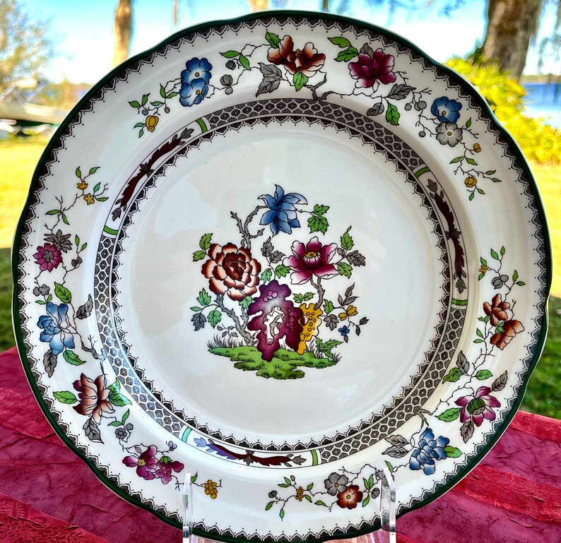 RARE Spode chinese Rose English Dinnerware sold Etsy