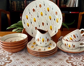 Vintage '50s Stangl Pottery "Amber Glo" Hand-Painted Dinnerware - By the Piece