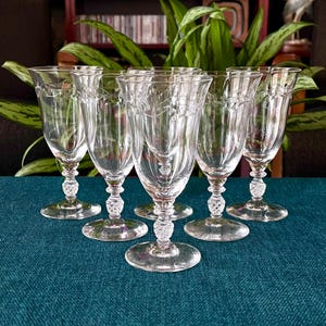 Sip in Style! Vintage Mid-Century Sherry Glasses - Set of 6. Port Wine, After Dinner Drinks, Aperitif