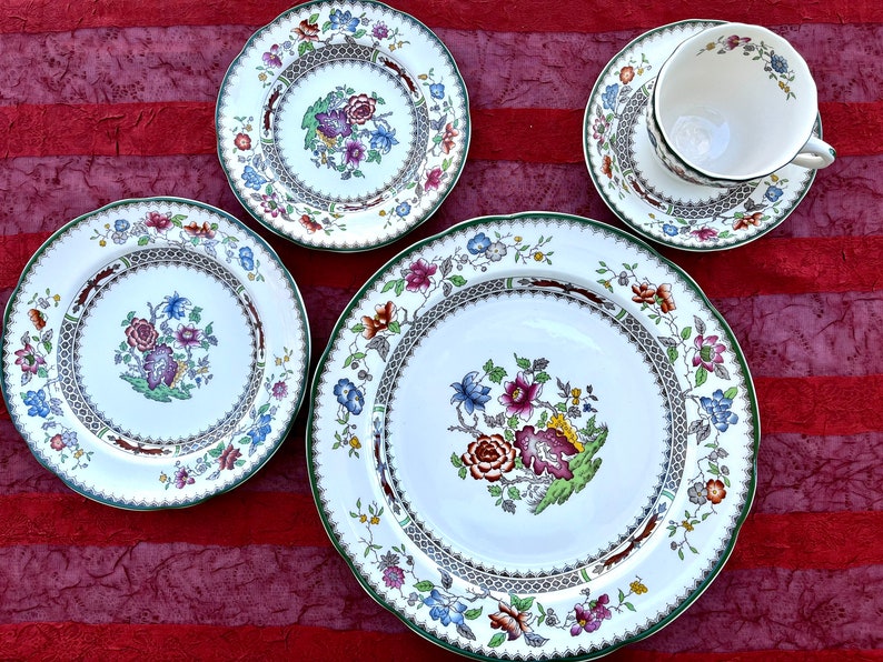 RARE Spode chinese Rose English Dinnerware sold Etsy
