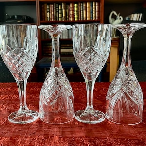 Vintage Godinger &quot;Dublin&quot; Wine Glasses - Set of 4