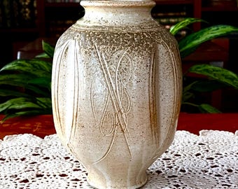 Rustic Primitive Style Hand Thrown Vase