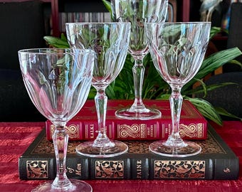 Vintage Wine Glasses 'Washington' From Cristal d'Arques -  Set of 4