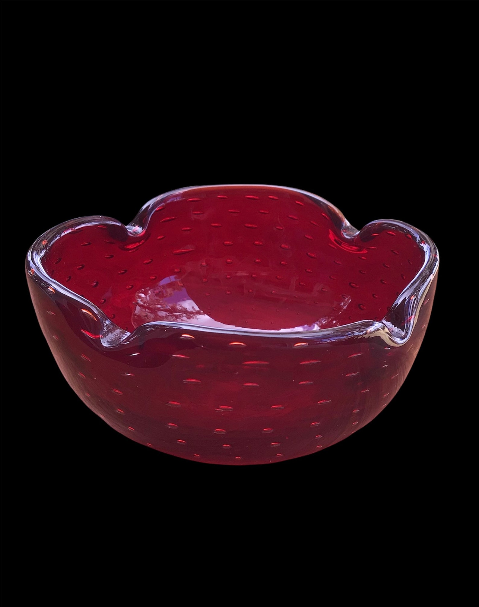 Midcentury Whitefriar's Hand Blown Controlled Bubble Art Etsy