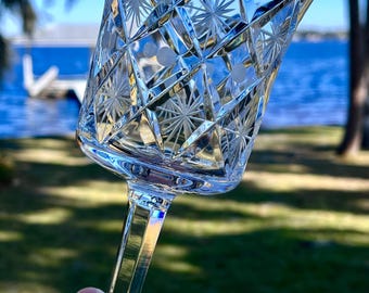 Vintage Finnish Crystal Mid-Century Wine or Water Glasses - Set of 4