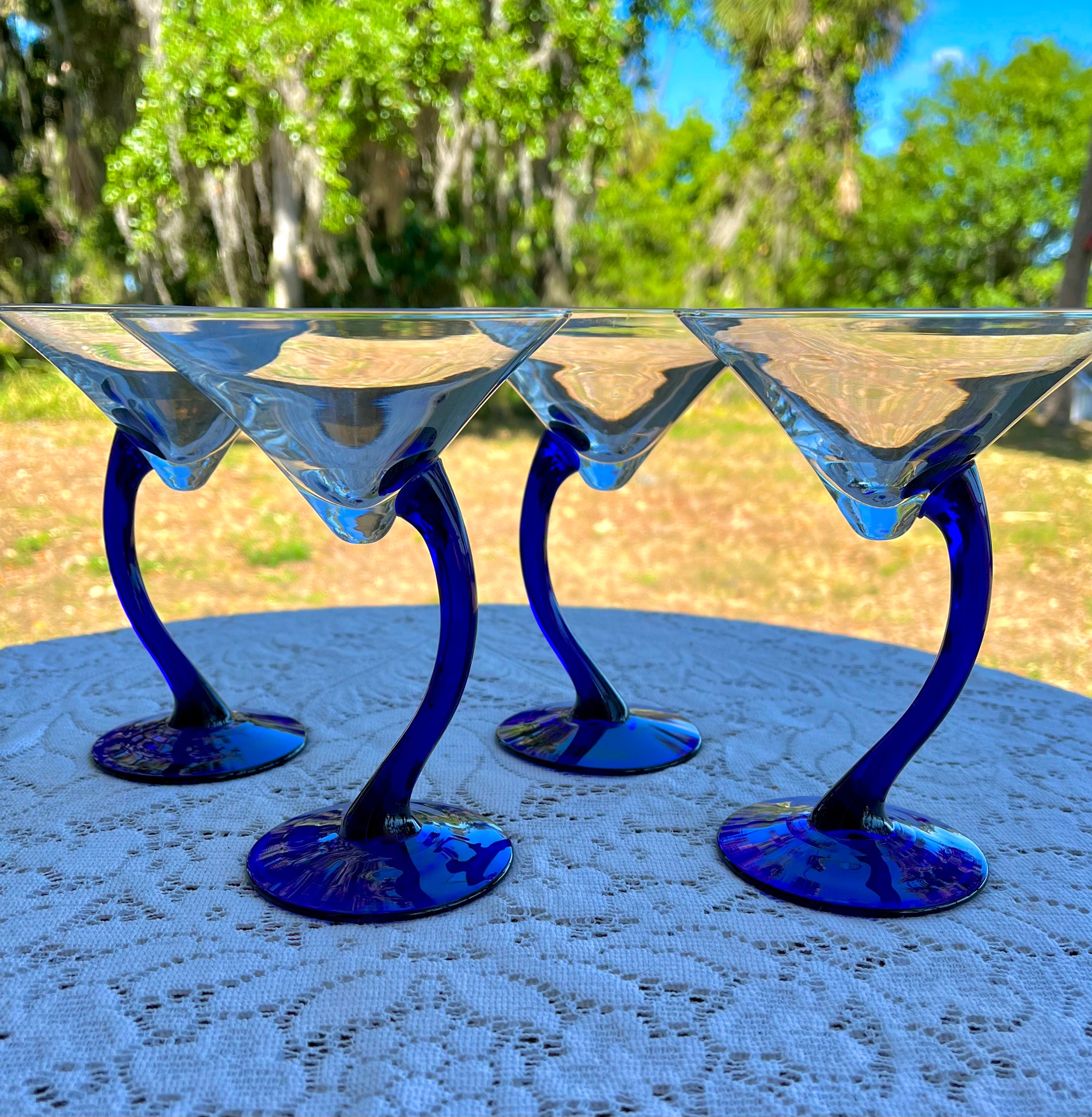 Set of 6 + 1 MCM Libby Trotter Martini Glasses – evolutionhomeonline