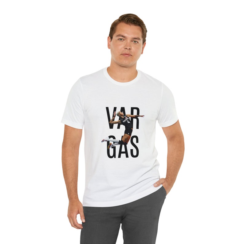 VARGAS ユニセックス ジャージー 半袖 Tシャツ メリッサ バルガス Tシャツ ホワイト&ブラック 9サイズ展開 XS-S-M-L-XL-2XL-3XL-4XL-5XL 画像 8