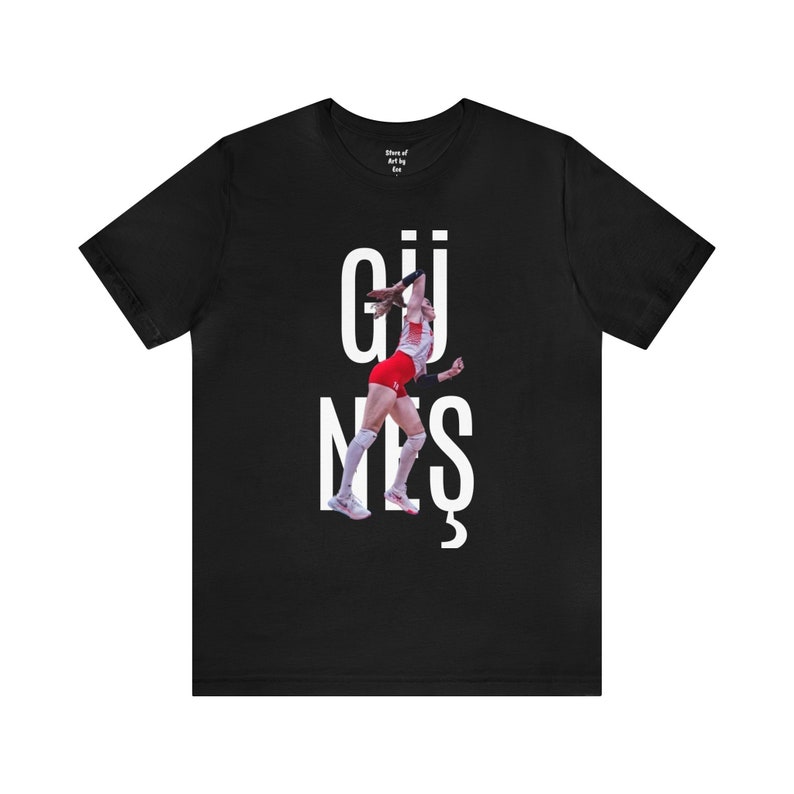 GÜNEŞ Unisex Jersey Short Sleeve Tee Zehra Güneş T-shirt Available in White&Black and 9 Sizes XS-S-M-L-XL-2XL-3XL-4XL-5XL image 2