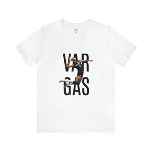 VARGAS ユニセックス ジャージー 半袖 Tシャツ メリッサ バルガス Tシャツ ホワイト&ブラック 9サイズ展開 XS-S-M-L-XL-2XL-3XL-4XL-5XL 画像 3