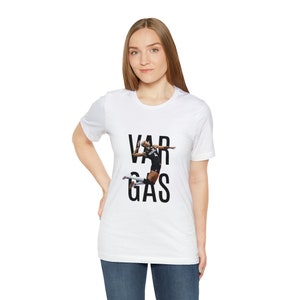 VARGAS ユニセックス ジャージー 半袖 Tシャツ メリッサ バルガス Tシャツ ホワイト&ブラック 9サイズ展開 XS-S-M-L-XL-2XL-3XL-4XL-5XL 画像 7