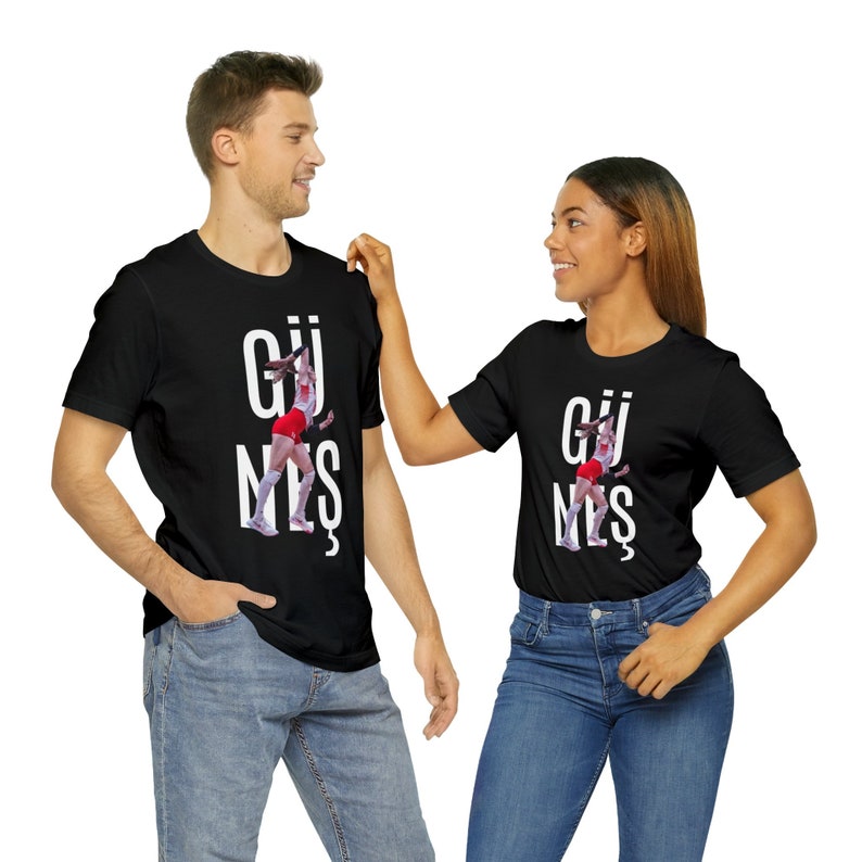 GÜNEŞ Unisex Jersey Short Sleeve Tee Zehra Güneş T-shirt Available in White&Black and 9 Sizes XS-S-M-L-XL-2XL-3XL-4XL-5XL image 7